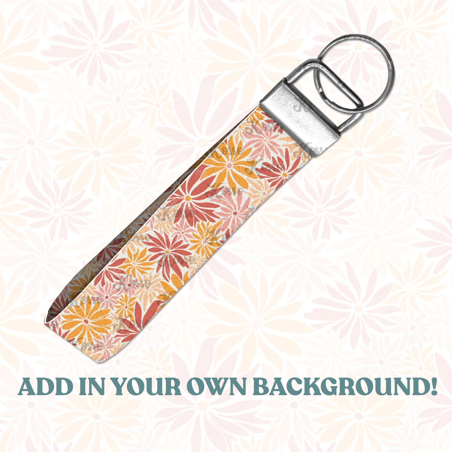 Staight key fob chain mock up r