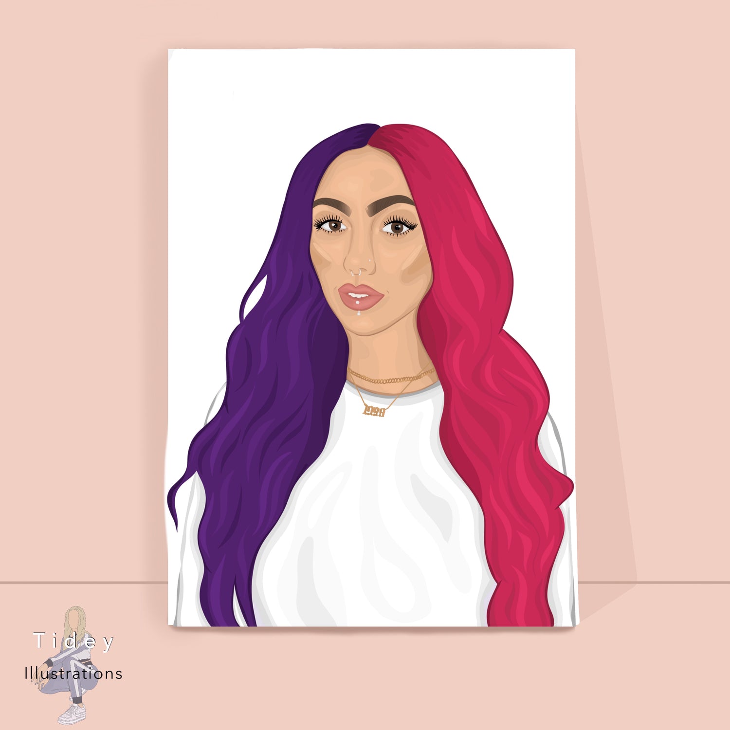 1 Person Detailed Illustration - Tidey Illustrations 