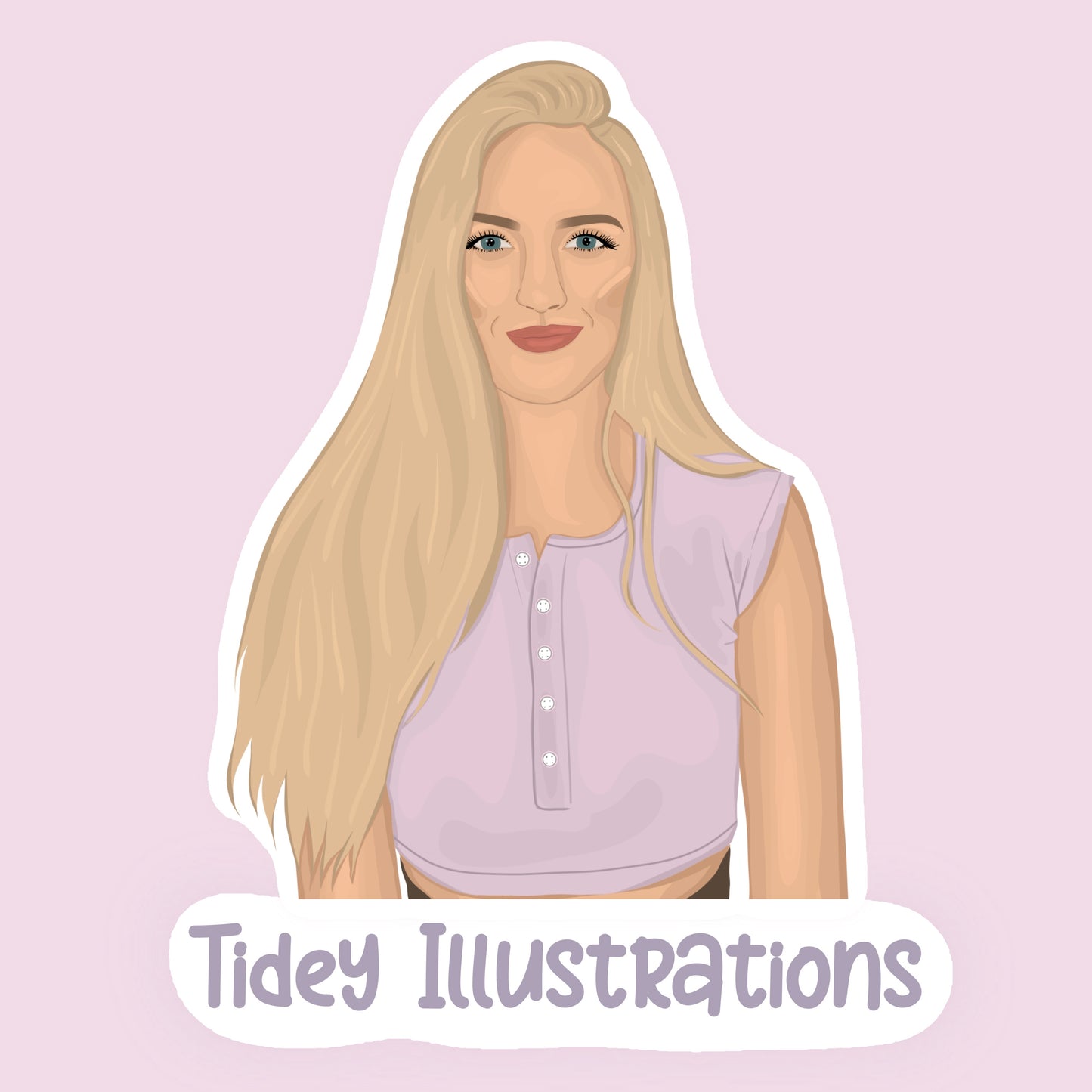 1 Person Detailed Illustration - Tidey Illustrations 